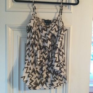 Ruffle front Spaghetti Strap top